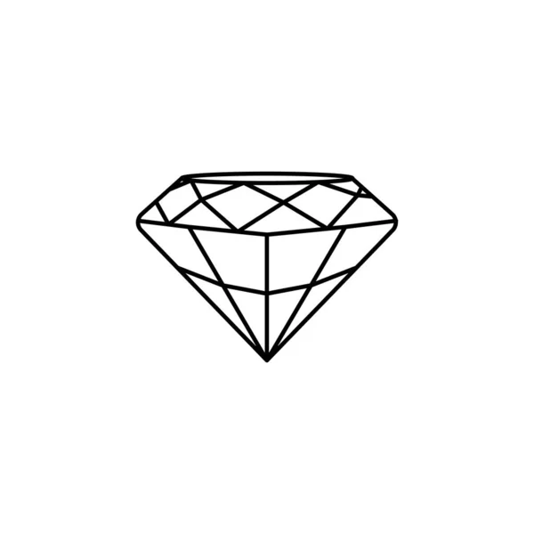 Diamant Icoon Vector Logotype — Stockvector