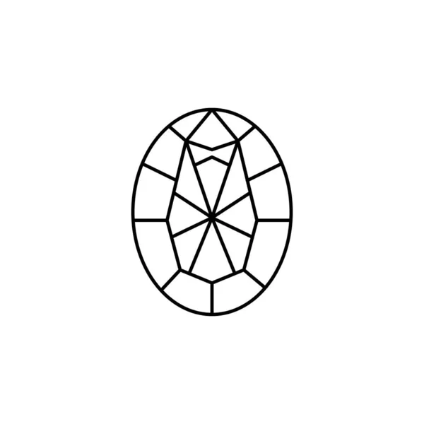 Vektör Olarak Ruby Gem Simgesi Logotype — Stok Vektör