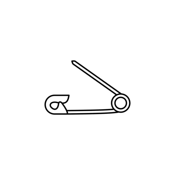 Icono Pin Seguridad Vector Logotipo — Archivo Imágenes Vectoriales