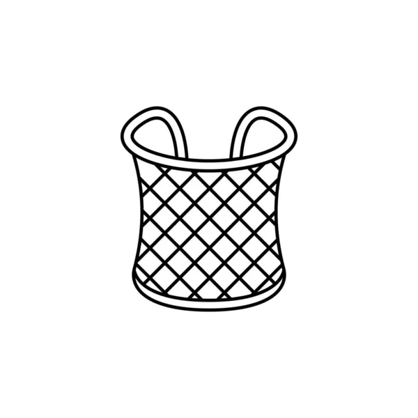 Ikona Zlaté Náramky Vektoru Logotyp — Stockový vektor