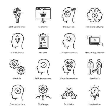 Akıllı İş Özeti Simgeleri - Okşanmış, Vektörler