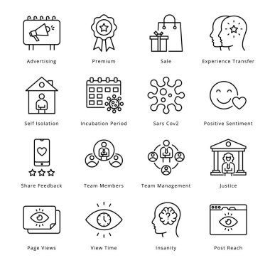 Akıllı İş Özeti Simgeleri - Okşanmış, Vektörler