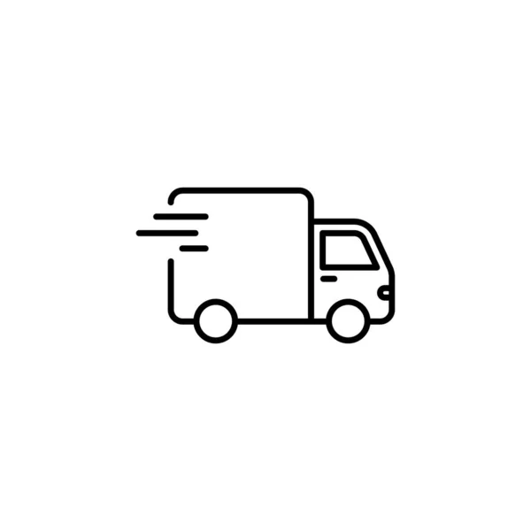 Icône Livraison Rapide Vecteur Logotype — Image vectorielle