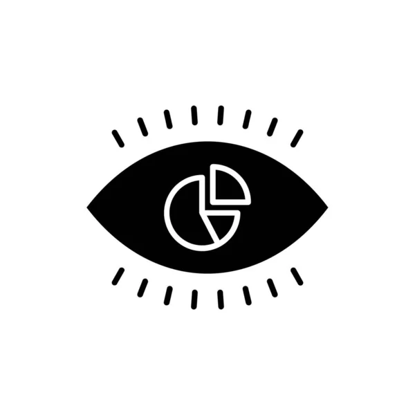 Business Vision Symbol Vektor Schriftzug — Stockvektor