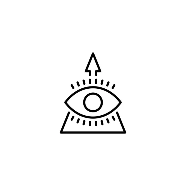 Vision Symbol Vektor Logotyp — Stockvektor