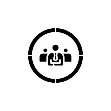 Vektör olarak izleyici simgesi. logotype