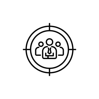 Vektör olarak izleyici simgesi. logotype