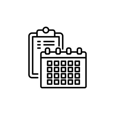 Vektör olarak olay planlama simgesi. logotype