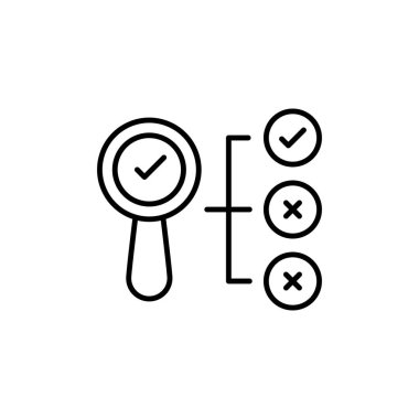 Filtre simgesi vektör olarak izleniyor. logotype