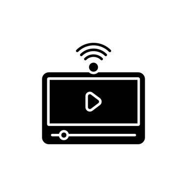 Akış simgesi vektörde. logotype