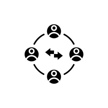 Vektör olarak ortak Venture simgesi. logotype