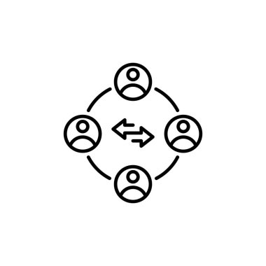 Vektör olarak ortak Venture simgesi. logotype