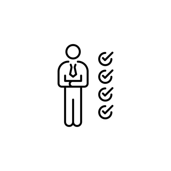 Icono Requisitos Vector Logotipo — Archivo Imágenes Vectoriales