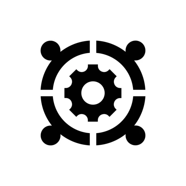 Ikona Obchodního Modelu Vektoru Logotyp — Stockový vektor