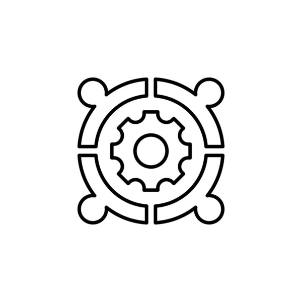 Значок Бизнес Модели Векторе Логотип — стоковый вектор