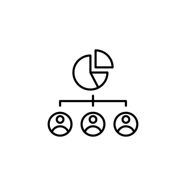 Ikona Zainteresowanych Stron Wektorem Logotyp — Wektor stockowy