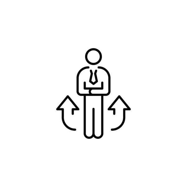 Self Development Icon Vector Logotype — Stock Vector