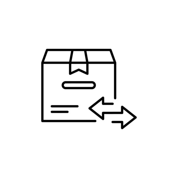 Ikona Distribuce Vektoru Logotyp — Stockový vektor