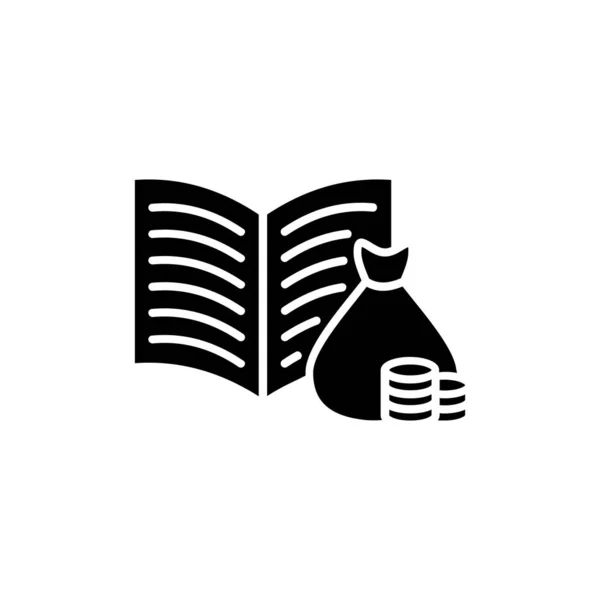 Icône Comptes Grand Livre Dans Vecteur Logotype — Image vectorielle