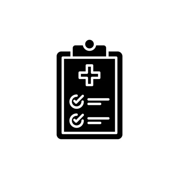 Klinische Notities Icoon Vector Logotype — Stockvector