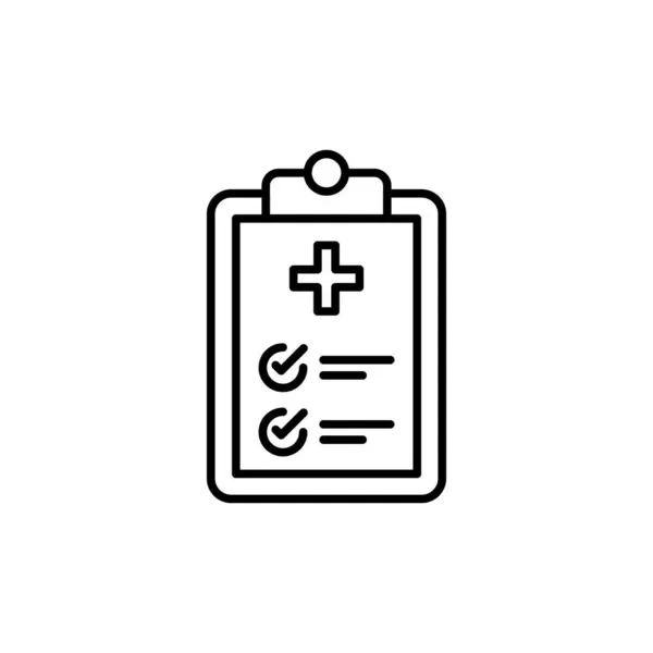 Klinische Notities Icoon Vector Logotype — Stockvector