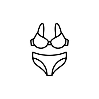 İç çamaşırı ikonu vektör olarak. logotype