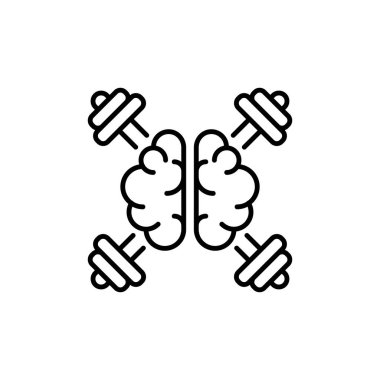 Mindset simgesini vektör olarak çalıştırıyorum. logotype