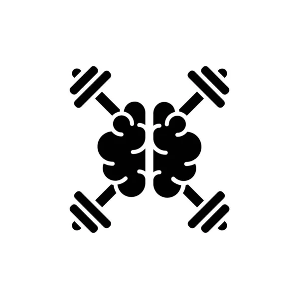 Icona Coaching Mindset Nel Vettore Logotipo — Vettoriale Stock