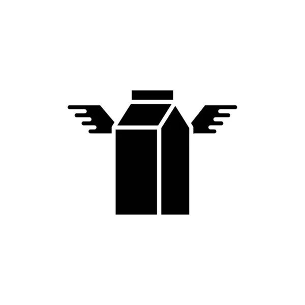 Vektör Olarak Temassız Teslimat Simgesi Logotype — Stok Vektör