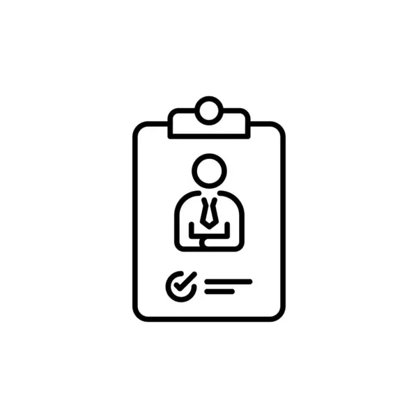 Icône Candidate Dans Vecteur Logotype — Image vectorielle