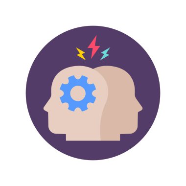 Çatışma Yönetimi simgesi vektörde. Logotype