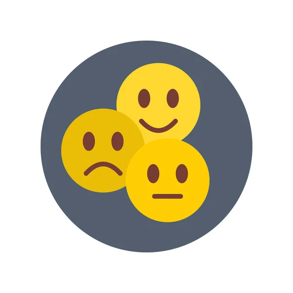 Emocionální Ikona Vektoru Logotyp — Stockový vektor