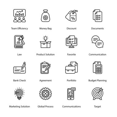 İş Özeti Simgeleri - Vuruldu, Vektörler