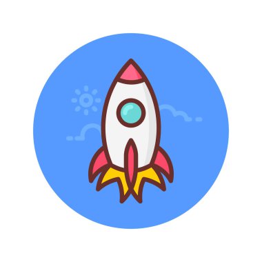 Başlangıç simgesi vektörde. Logotype