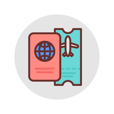 Vektör olarak PASS simgesi. Logotype