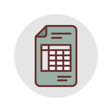 Vektör içinde fatura simgesi. Logotype