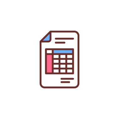 Vektör içinde fatura simgesi. Logotype