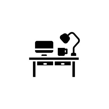 Vektör olarak işyeri simgesi. Logotype