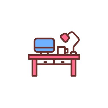 Vektör olarak işyeri simgesi. Logotype