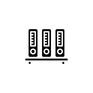 Belgeler vektör simgesi. Logotype