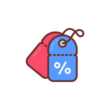 Vektörde indirim simgesi. Logotype