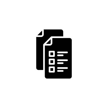 Belgeler vektör simgesi. Logotype