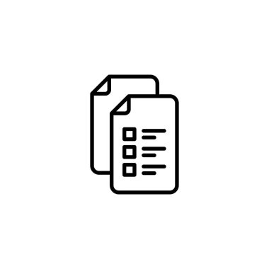 Belgeler vektör simgesi. Logotype