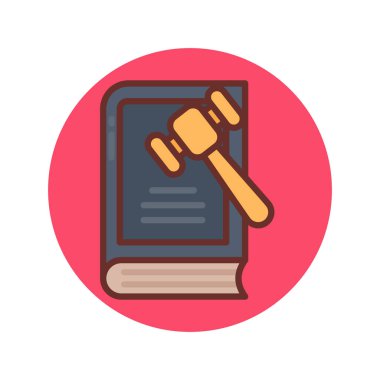 Vektör olarak kanun simgesi. Logotype