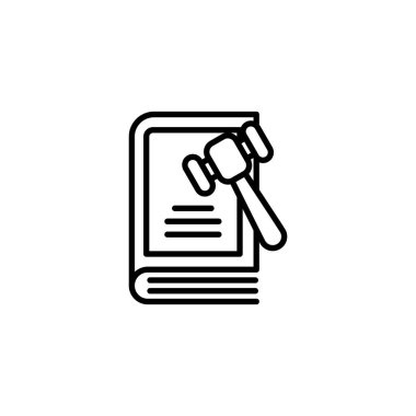 Vektör olarak kanun simgesi. Logotype