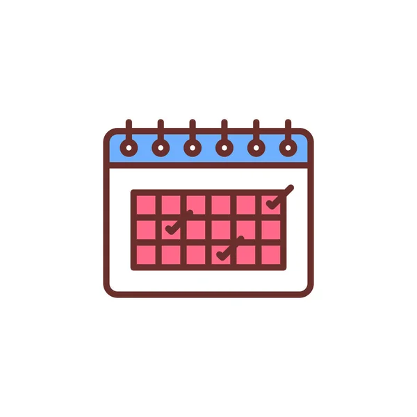 Schedule Icon Vector Logotype — Stock Vector