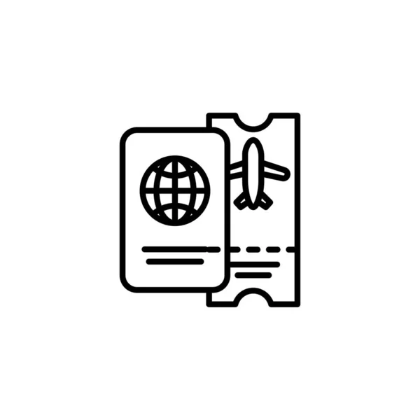 Εικονίδιο Pass Διάνυσμα Λογότυπο — Διανυσματικό Αρχείο