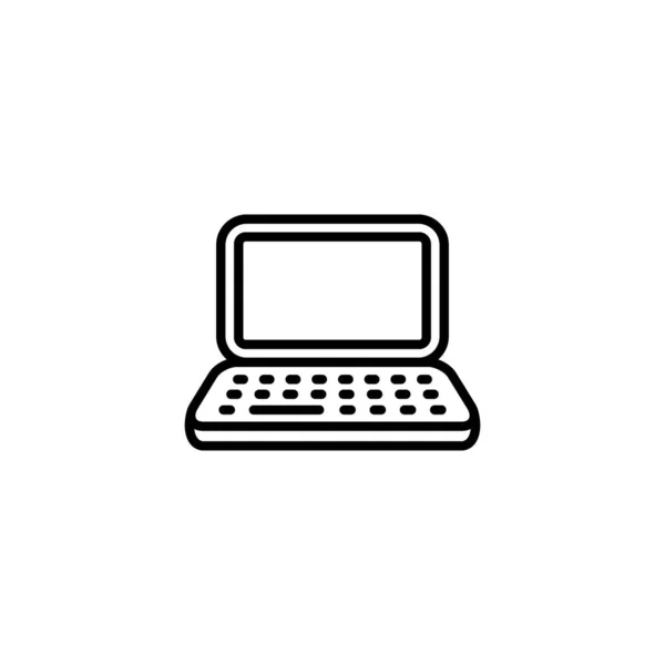 Icône Ordinateur Portable Dans Vecteur Logotype — Image vectorielle