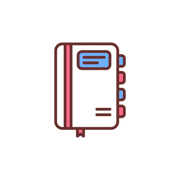 Diary Icon Vector Logotype — ストックベクタ