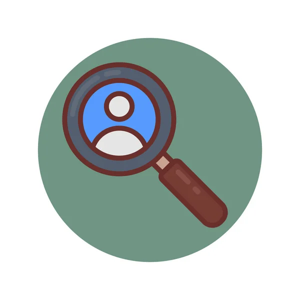 Employee Search Icon Vector Logotype — 스톡 벡터